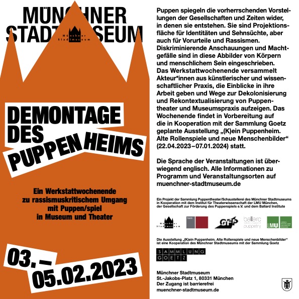 Flyer "Demontage des Puppenheims"